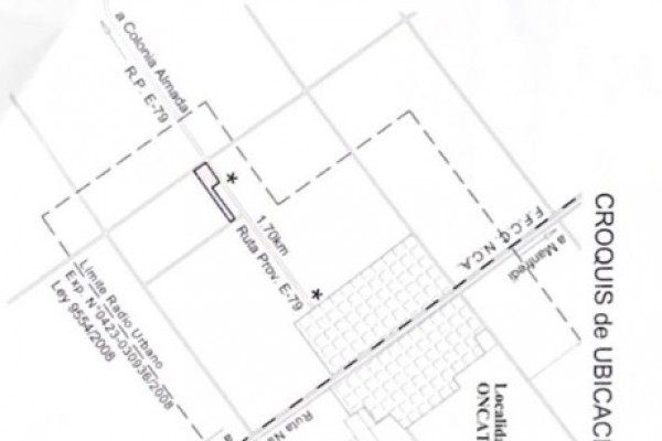 Predio de 7380 M2 sobre Ruta E-79 a Río Tercero